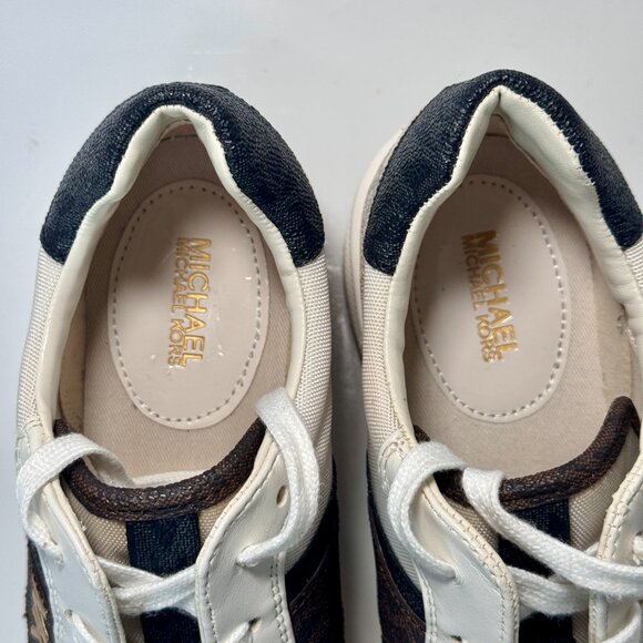 Michael Michael Kors Women's Mabel Trainers Lace-up Sneakers Size 7 Vanilla - Picture 13 of 16